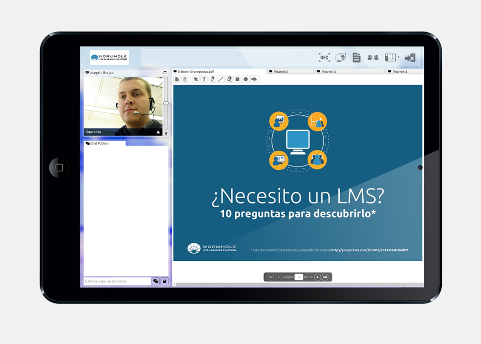 screenshot of Wormhole Campus